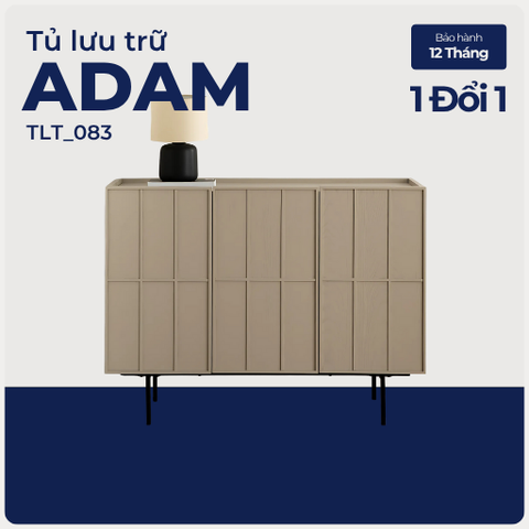 ADAM, Tủ lưu trữ phong cách hiện đại, TLT_083, 140x40x90cm, MDF phủ sơn 2K, Nội thất Nhà trên cao
