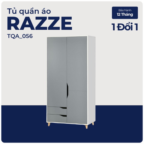 RAZZE, Tủ quần áo hiện đại sang trọng, TQA_056, 89x50x185cm, Gỗ MDF phủ sơn 2K, Nội thất Nhà trên cao