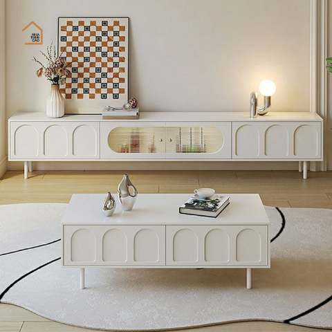 ABIGAL, TTV_038, Kệ tivi phong cách tối giản, 180x40x55cm, MDF phủ sơn 2K, Nội thất Nhà Trên Cao