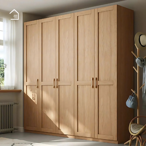 CARA, TQA_043, Tủ quần áo hiện đại sang trọng, 200x60x200cm, Gỗ MDF phủ Melamine, Nội thất Nhà trên cao