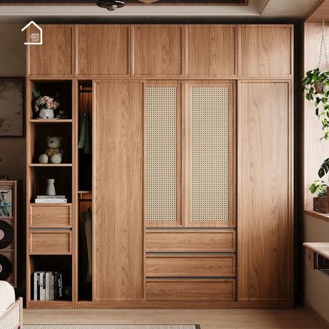 VERA, TQA_039, Tủ quần áo hiện đại sang trọng, 160x60x200cm, Nội thất Nhà trên cao