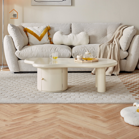 RAMI, BT_009, Bàn trà phòng khách, 105x60x40cm, MDF phủ sơn 2K, Nội thất Nhà trên cao