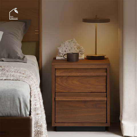 LINEA, TDG_010, Tủ đầu giường sang trọng, 45x40x50cm, Plywood phủ Veneer, Nội thất Nhà trên cao