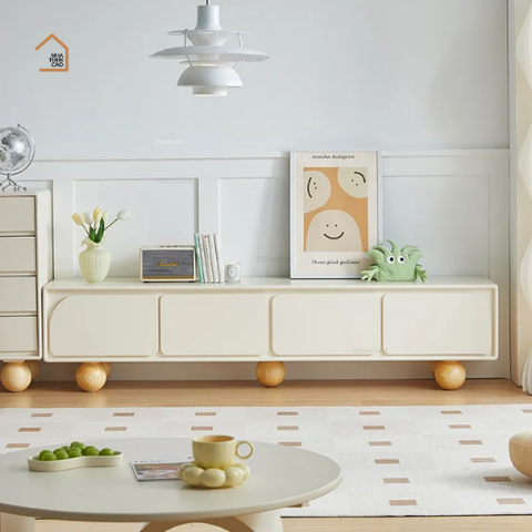 BRUNA, TTV_028, Kệ tivi phong cách Japandi hiện đại, 180x40x50cm, MDF phủ sơn 2K, Nội thất Nhà Trên Cao