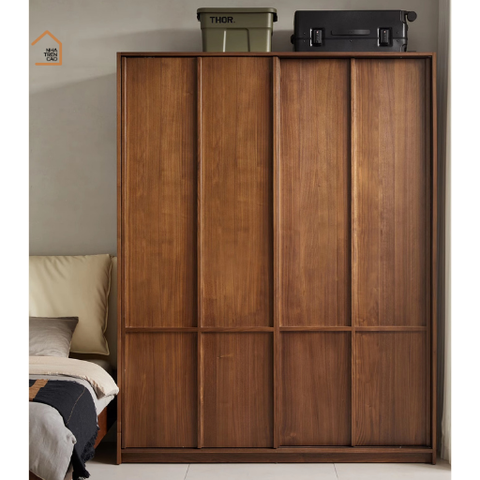 LINEA, TQA_044, Tủ quần áo sang trọng thanh lịch, 160x60x200cm, Gỗ Plywood phủ Verneer sơn 2K, Nội thất Nhà trên cao