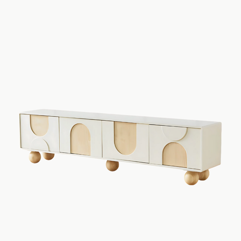 BRUNA, TTV_034, Kệ tivi phong cách Japandi hiện đại,180x40x50cm, MDF phủ sơn 2K, Nội thất Nhà Trên Cao