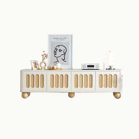 BRUNA, TTV_037, Kệ tivi phong cách Japandi, 180x40x50cm, MDF phủ sơn 2K, Nội thất Nhà Trên Cao