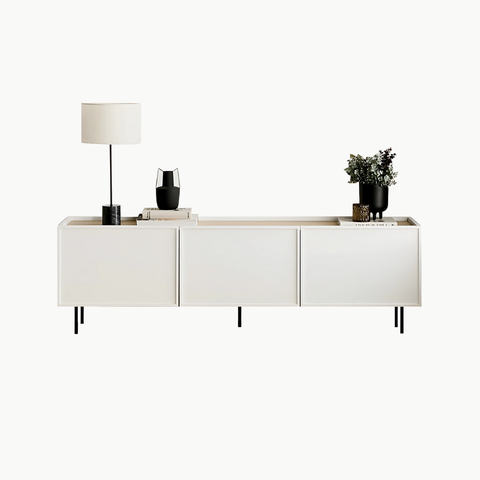 DACY, TTV_047, Kệ tivi thiết kế tối giản, 3 cánh mở, 180x40x55cm, MDF phủ sơn 2K, Nội thất Nhà Trên Cao