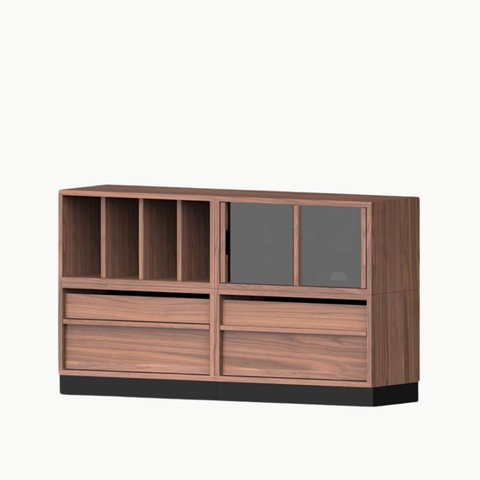 LINEA, TLT_019, Tủ lưu trư tối giản sang trọng, 140x38x80cm, Plywood phủ Veneer, Nội thất Nhà trên cao