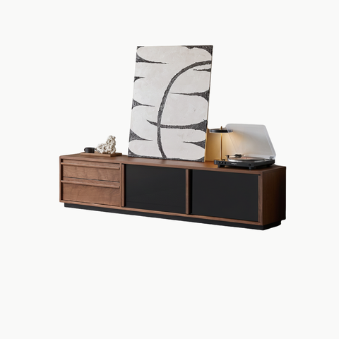 LINEA, TTV_092, Tủ TV Hiện Đại Tinh Giản, 180x40x50cm, Gỗ Plywood Phủ Veneer, Nội Thất Nhà Trên Cao