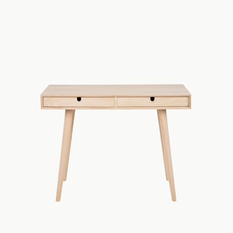 SAMM, BLV_009, Bàn làm việc sang trọng hiện đại, 100x40x75cm, Gỗ cao su phủ Veneer, Nội thất Nhà Trên Cao