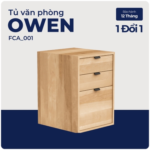 OWEN, Tủ văn phòng - tủ hồ sơ nhỏ gọn tiện dụng 3 ngăn, FCA_001, 46x51x66cm, Nội thất Nhà trên cao