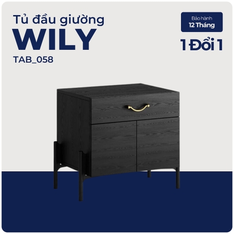 WILY, Tủ đầu giường, TAB_058, 58x40x50cm, Nội thất Nhà trên cao