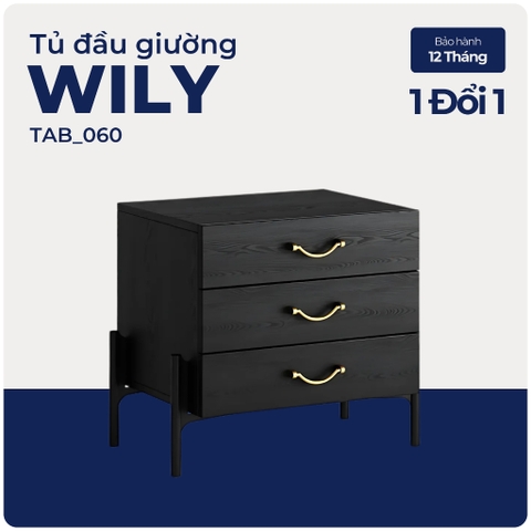 WILY, Tủ đầu giường, TAB_060, 58x40x50cm, Nội thất Nhà trên cao