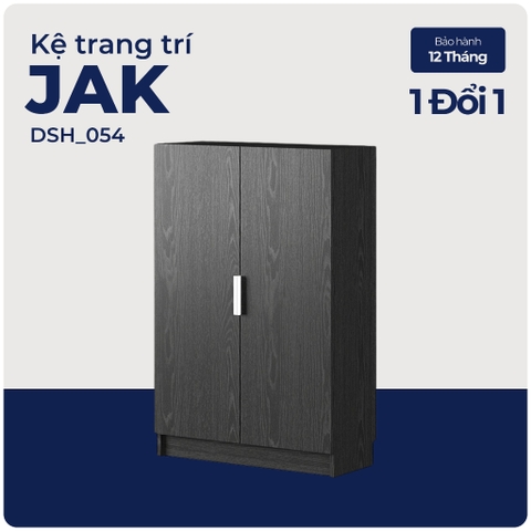 JAK, Kệ sách 3 tầng 2 cửa, DSH_054, 80x29x106cm, Nội thất Nhà trên cao