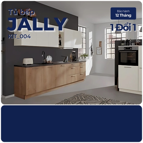 JALLY, Tủ bếp công nghiệp hiện đại cao cấp, KIT_004, Tùy chỉnh kích thước, Nội thất Nhà trên cao