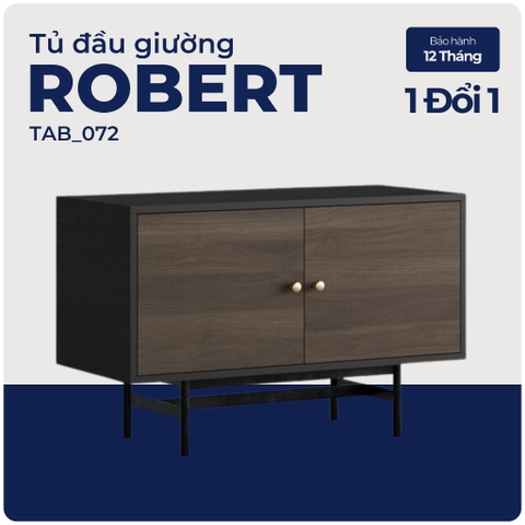 ROBERT, Tủ đầu giường - Tủ lưu trữ đựng đồ, TAB_072, 90x40x58cm, Nội thất Nhà trên cao