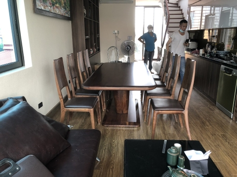 CÔNG TRÌNH NHÀ ANH BÌNH - 61 HOÀNG CẦU: SỰ GIAO THOA TINH TẾ GIỮA GỖ ÓC CHÓ VÀ CHẤT LIỆU HIỆN ĐẠI