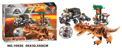 10926  HỘP LOGO RÁP XE + KHỦNG LONG 593 MIẾNG