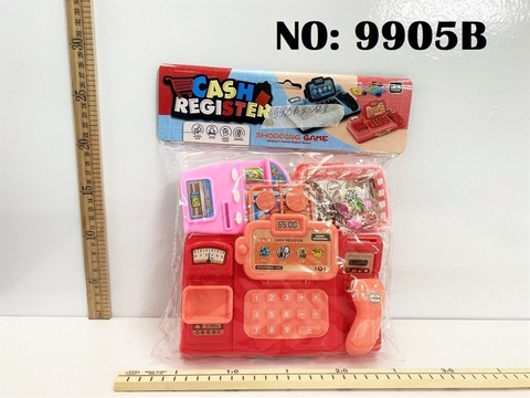 9905B TÚI BẾP MÁY TÍNH TIỀN SIÊU THỊ+ MÁY NƯỚC NGỌT+GIỎ (PVC) CASH REGISTER 9905