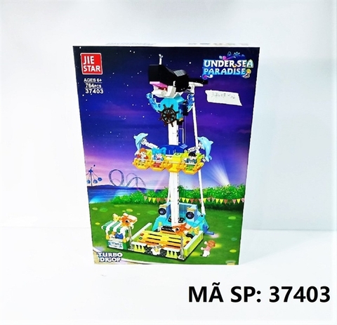 37403 HỘP LOGO RÁP THÁP RƠI TỰ DO CÔNG VIÊN 764 MIẾNG Undersea Paradise
