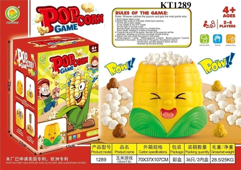 KT1289 HỘP TRÒ CHƠI BẮP NGÔ NỔ POP CORN GAME 17X17X22