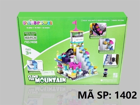 1402 HỘP LOGO RÁP NHÀ CẦU TRƯỢT BANH 152 MIẾNG Spring Flower