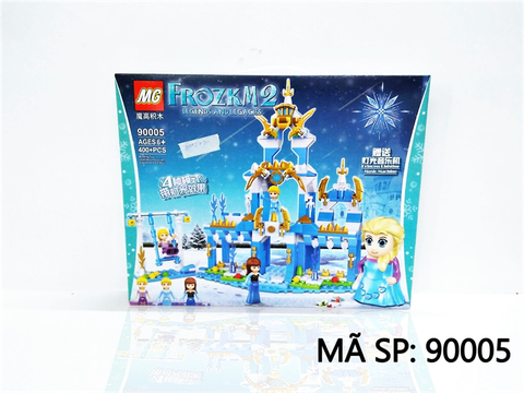 90005 HỘP LOGO RÁP LÂU ĐÀI XÍCH ĐU NGƯỜI TUYẾT 400 MIẾNG FROZKM2