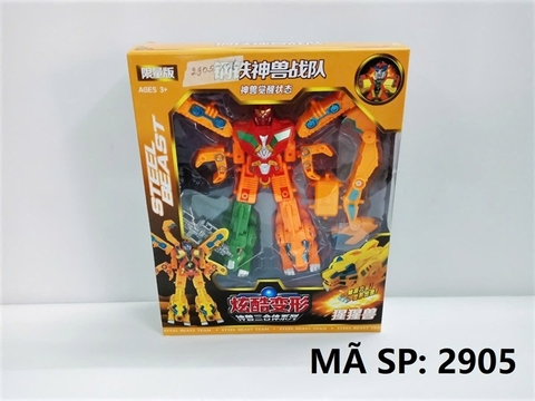 2905 HỘP RÁP ROBO BIẾN HÌNH THÚ RỪNG, XE CÀO