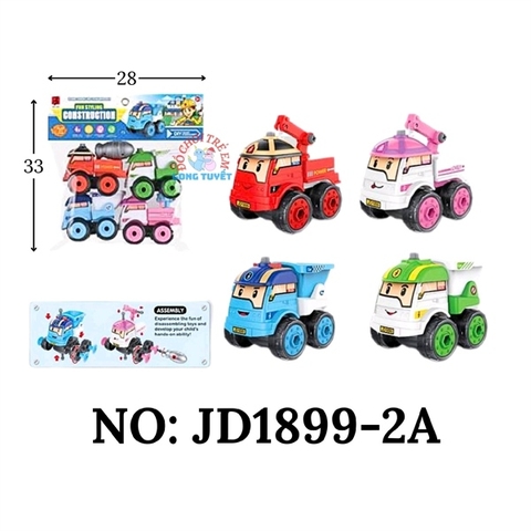 JD1899-2A TÚI XE CT POLI TRỚN 4C ĐỦ MẪU (BỒN, BEN, CẨU) (PVC)