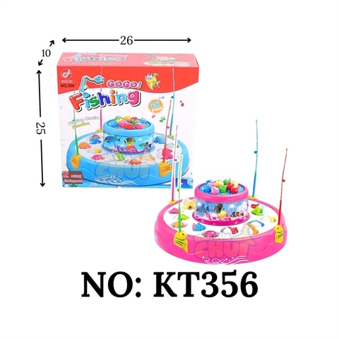 356 HỘP CÂU CÁ PIN 2 TẦNG ĐÈN NHẠC