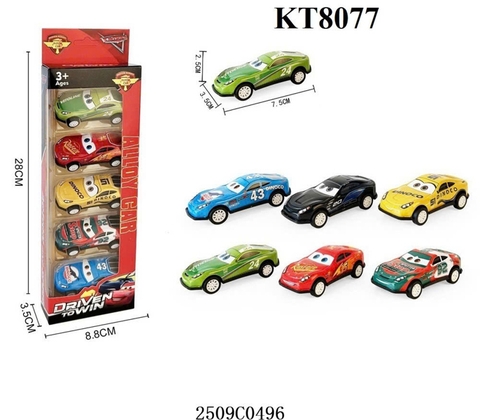 KT8077 VĨ HỘP XE HƠI MẶT CƯỜI TRỚN 5C ĐỦ MÀU DRIVEN TOWIN 8.8X3.5X28 (CAR)