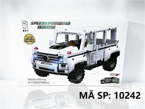 10242 HỘP LOGO RÁP XE JEEP 988 MIẾNG (TRẮNG) Speed & Furious