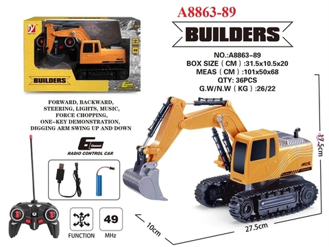 KTA8863-89 HỘP XE CT CÀO BÁNH XÍCH ĐK 7 Đ.TÁC, CÓ SẠC BUILDERS (HỘP)