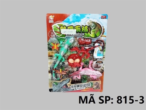 815-3 VĨ THÚ KHỦNG LONG, BÒ SÁT 3C, TRỨNG, CÂY