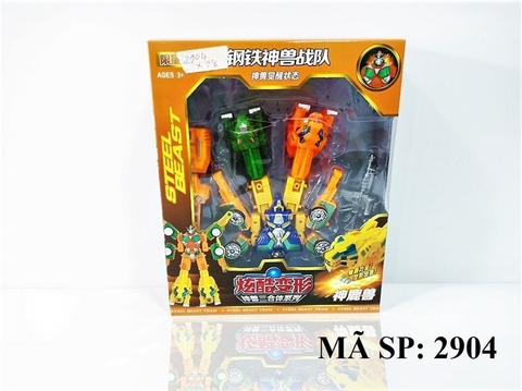 2904 HỘP RÁP ROBO BIẾN HÌNH THÚ, XE