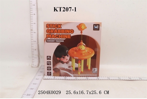 KT207-1 HỘP TRÒ CHƠI MÁY VỊT GẮP GẬY (CÂY) STICK GRABBING MACHINE (CHUÔNG GIÓ) 25.6X16.7X25.6