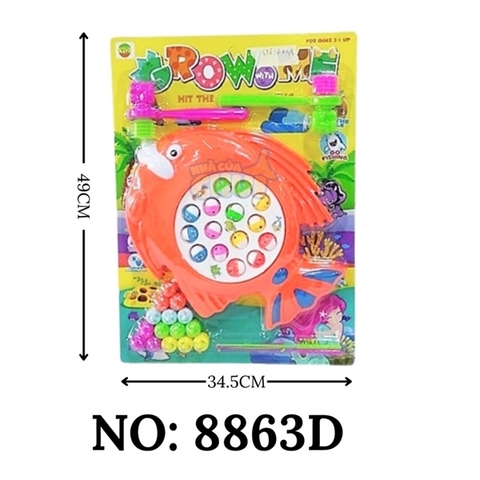 8863D VĨ CÂU CÁ PIN CÁ CHÉP 15C + ĐẬP CHUỘT + 2C BÚA ĐẬP Grow With Me
