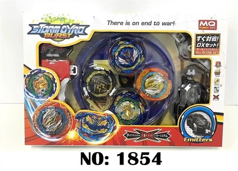 1854 HỘP SÀN ĐẤU CON QUAY SẮT 4C+ TAY CẦM STORM GYRO BURST