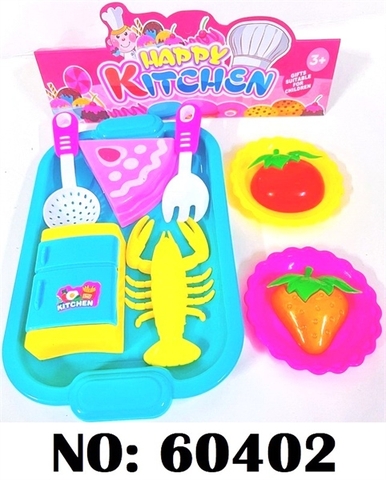 60402 TÚI KHÂY BẾP TỦ LẠNH+ BÁNH+ TÔM+ DĨA TRÁI CÂY DÂU, NHO KITCHEN (PVC)