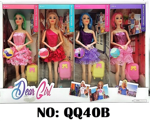 QQ40B HỘP BABY 8C KHỚP THỜI TRANG ĐỦ MẪU + VALI DEAR GIRL (LỐC 8C TÍNH LỐC) QQ41