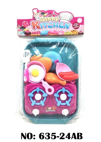 635-24AB TÚI KHÂY BẾP GAS ĐÔI+ BÌNH GAS+ NỒI+ XÚC XÍCH+ CUA+ CÁNH GÀ KITCHEN (PVC)