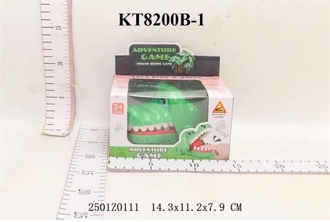 KT8200B-1 HỘP CÁ SẤU CẮN TAY ADVENTURE GAME 14.3X11.2X7.9