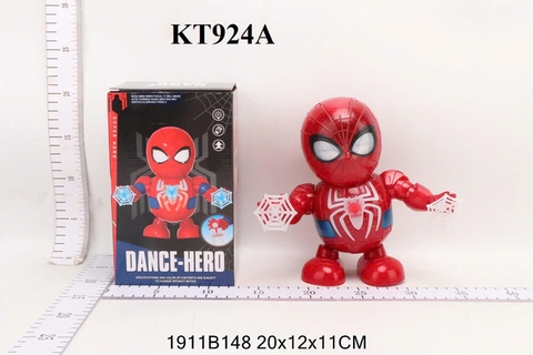 KT924A HỘP ROBO SN NHỆN PIN NHẠC ĐÈN NHẢY DANCING DANCR HERO 20X12X11 (LĐ)