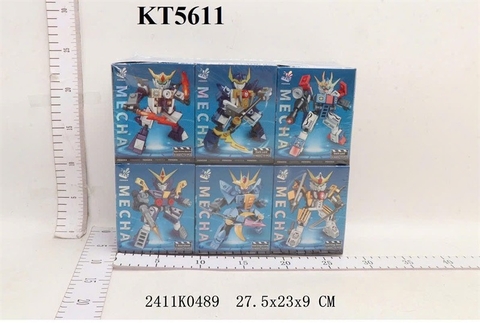 KT5611 HỘP LOGO RÁP ROBO SN 12C (LỐC 12C TÍNH CÁI) MECHA 27.5X23X9
