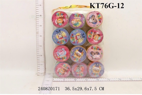 KT76G-12 TÚI VÒNG MÀU THÚ 12C CÓ NẮP (OPP) 36.5X29.6X7.5