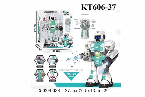 KT606-37 HỘP ROBO ĐK NHẢY BẮN BI NƯỚC, PHUN KHÓI ROBOT 27.4X13.2X27.2 0457