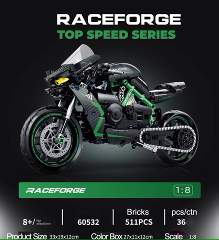 60532 HỘP LOGO RÁP XE MOTO CHUANQI H2R 511 MIẾNG TL 18 RACEFORGE