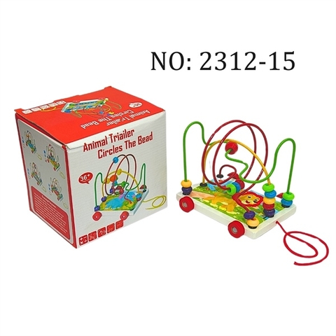 LTKCLTU2312-15 HỘP XE GỖ MÊ CUNG LUỒN HẠT HÌNH THÚ 1T/48