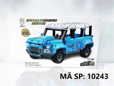 10243 HỘP LOGO RÁP XE JEEP 993 MIẾNG (XANH LAM) Speed & Furious